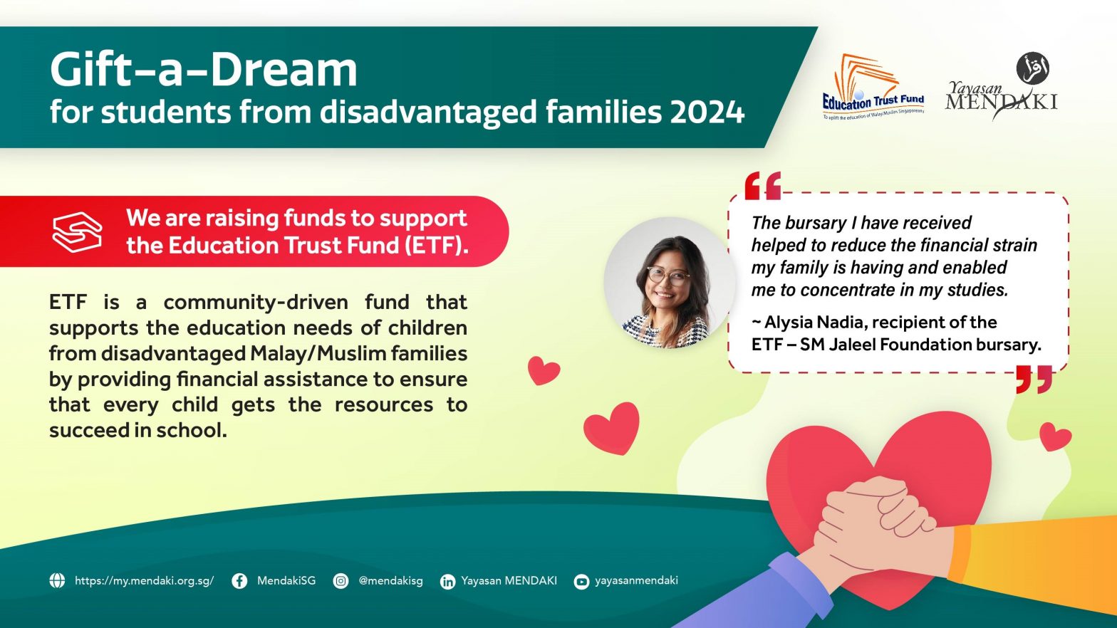 Gift-a-Dream for students from disadvantaged families 2024